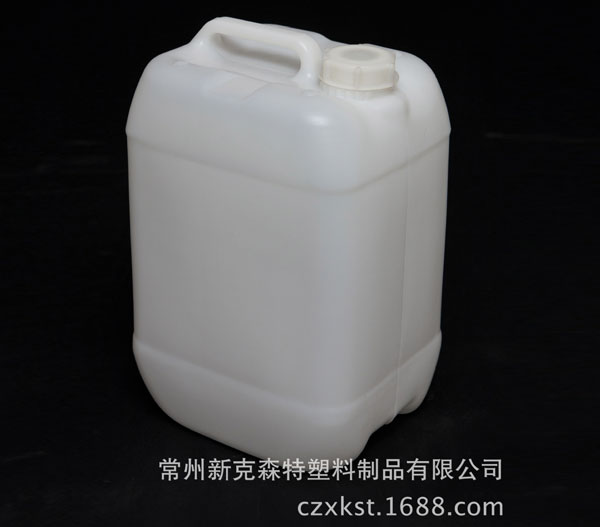 食品級10L化學(xué)品包裝桶，吹塑容器 耐高溫高壓白色化工塑料方桶